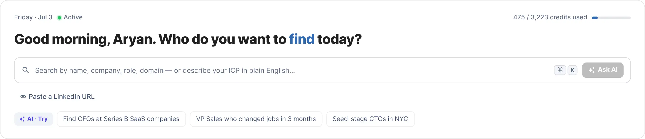 Search Prospects Instantly