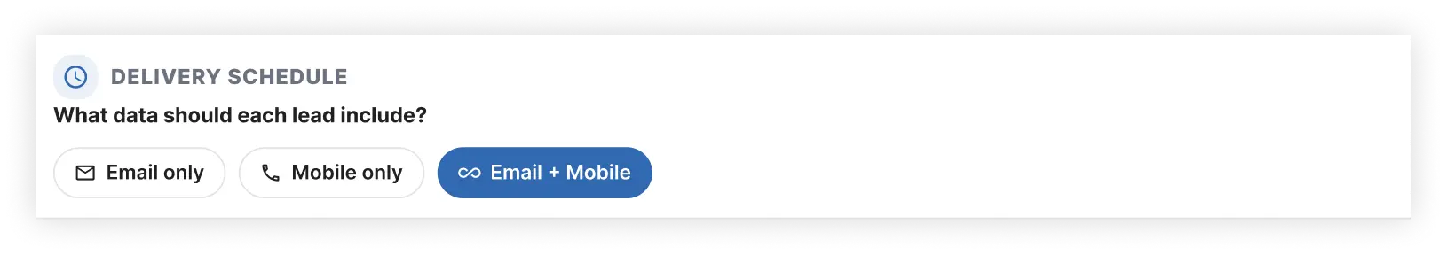 Configure Lead Delivery