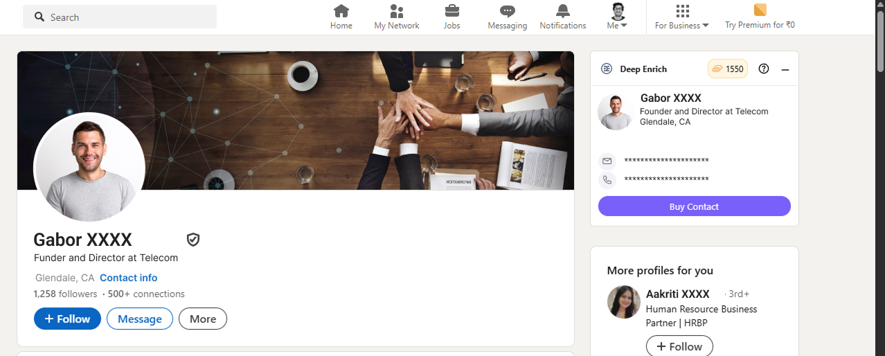 When Contact Is Not Purchased