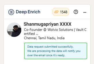 When the contact details are found in initial Enrichment