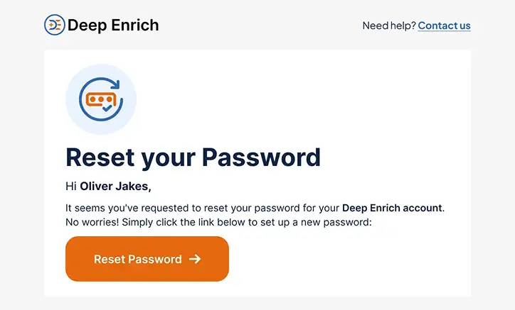 Resetting your password