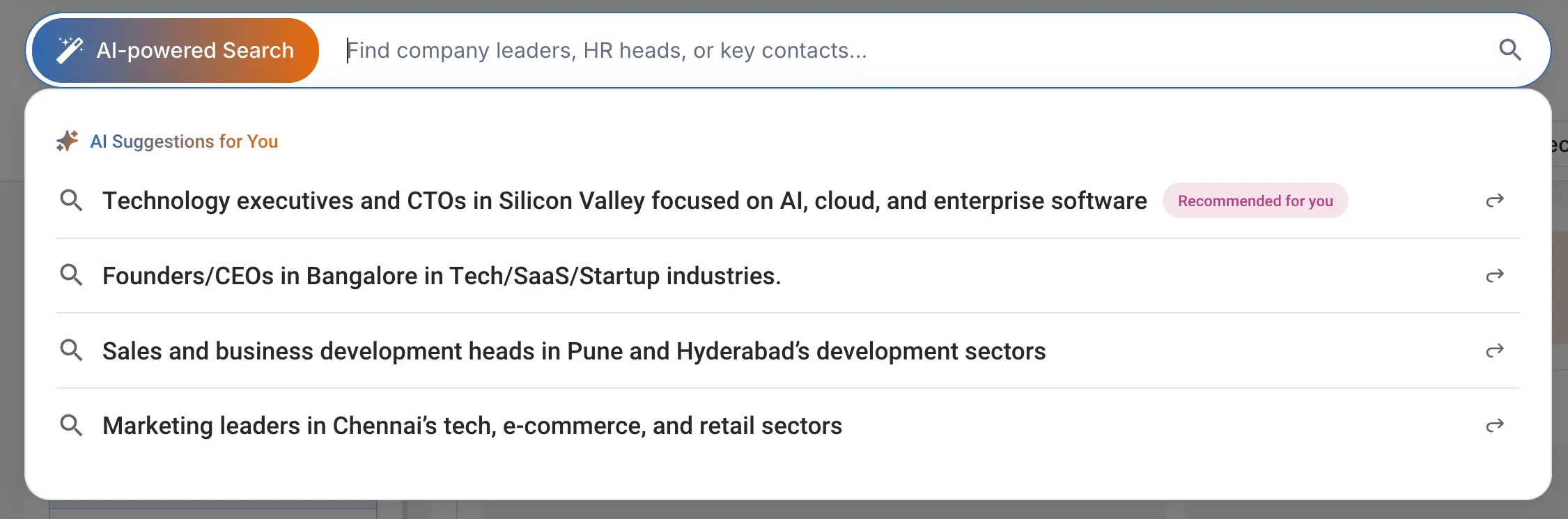 Search Suggesation